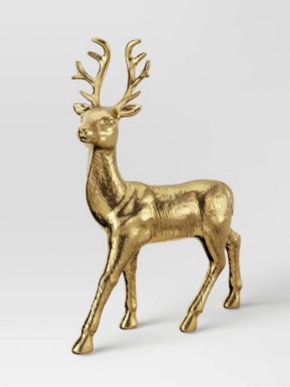 GOLD TONE REINDEER HOLIDAY HOME DECOR MADE OF PLASTIC 🦌🦌🦌